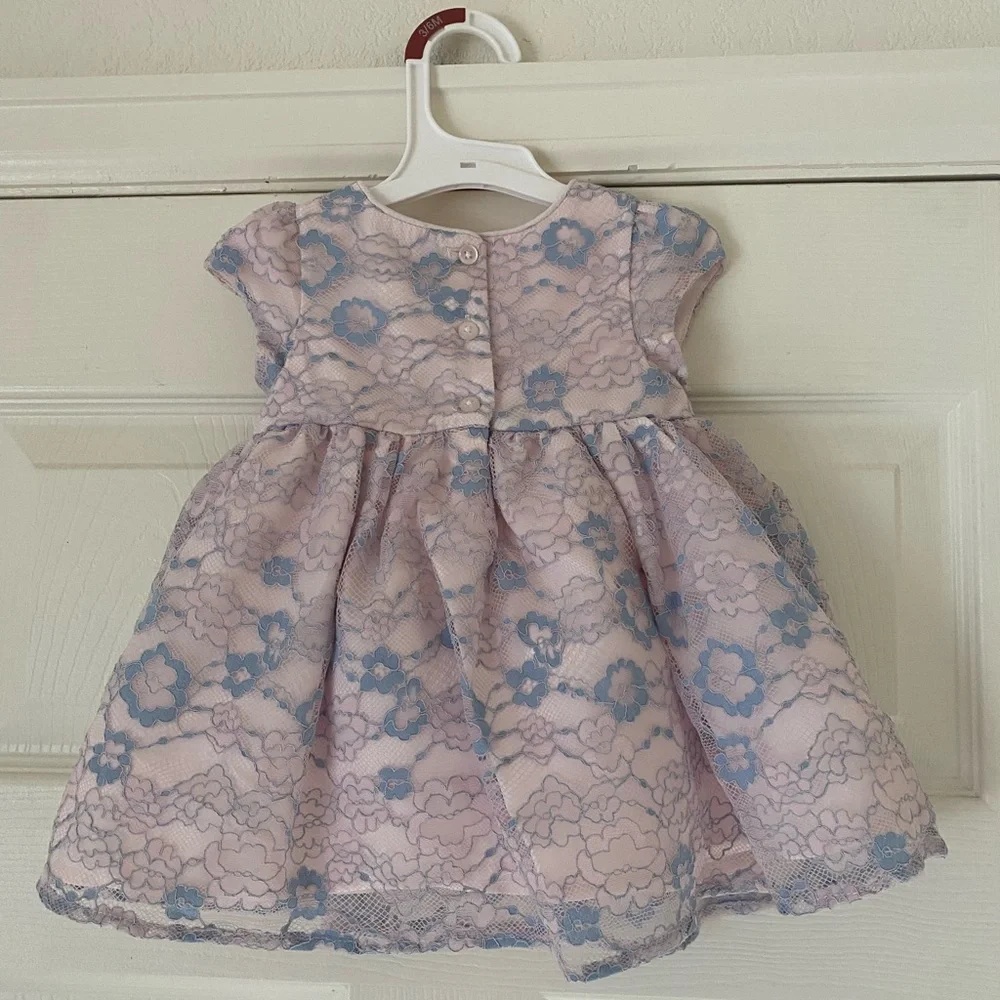 Mia & Mimi Baby Girls' Lace Dress With Bloomers